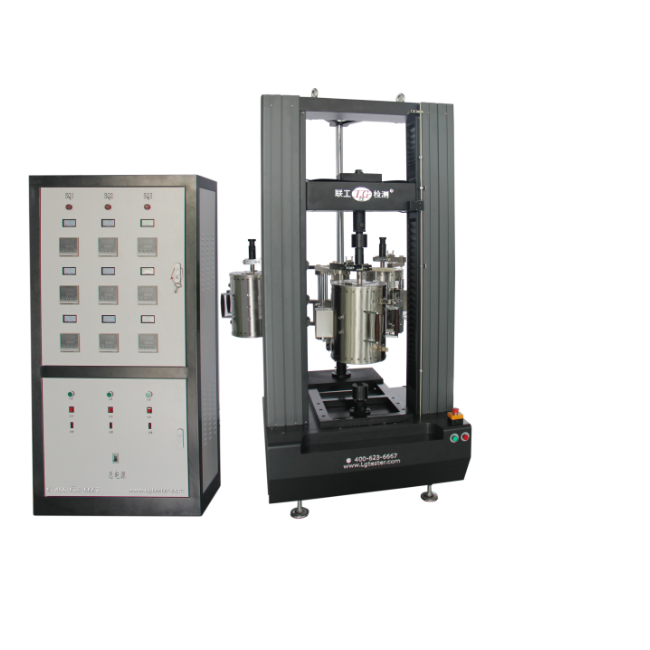 Three-station high temperature tensile testing machine